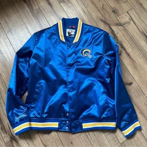 Mitchell & Ness Womens Rams Satin Jacket